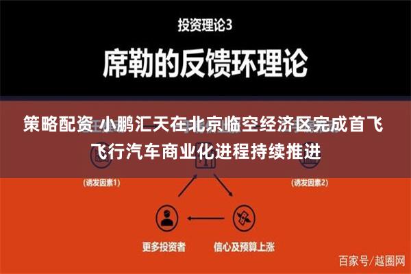 策略配资 小鹏汇天在北京临空经济区完成首飞 飞行汽车商业化进程持续推进