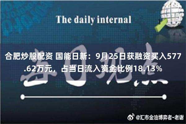 合肥炒股配资 国能日新：9月25日获融资买入577.62万元，占当日流入资金比例18.13%