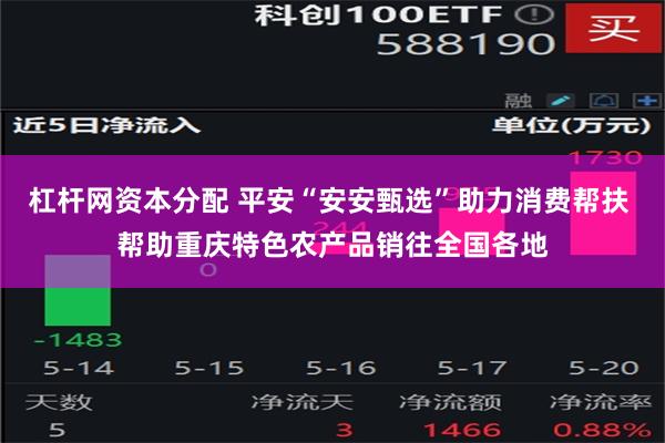 杠杆网资本分配 平安“安安甄选”助力消费帮扶 帮助重庆特色农产品销往全国各地